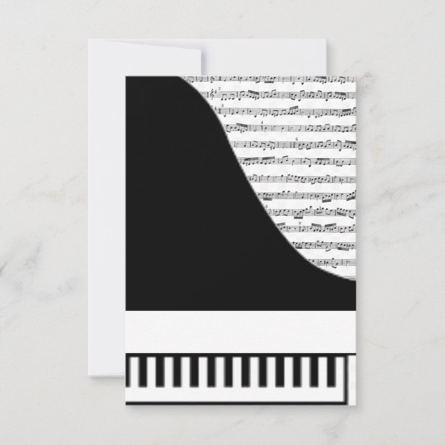 Customizable Piano Card (Front)