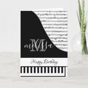 Customizable Piano Card