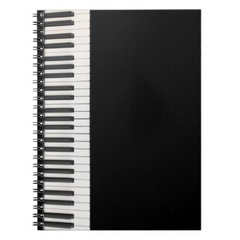 Customizable Piano Keyboard Notebook by ops2014 at Zazzle