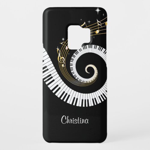 Customizable Piano Keys and Gold Music Notes Case_Mate Samsung Galaxy S9 Case