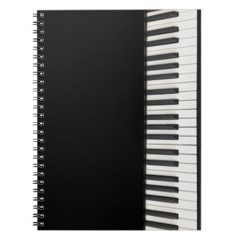 Customizable Piano Keys Notebook by ops2014 at Zazzle