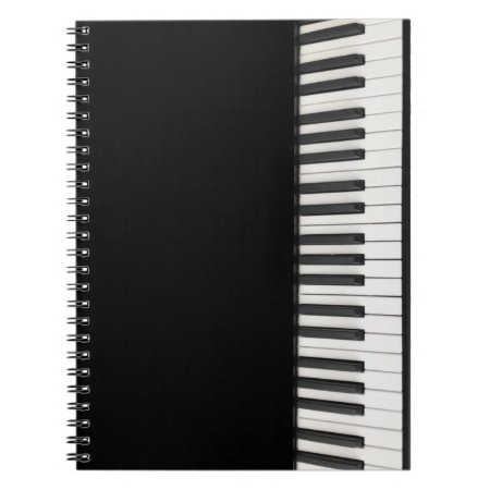Customizable Piano Keys Notebook