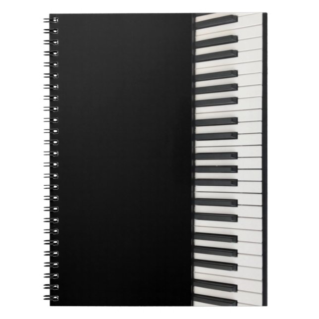 Customizable Piano Keys Notebook (Front)