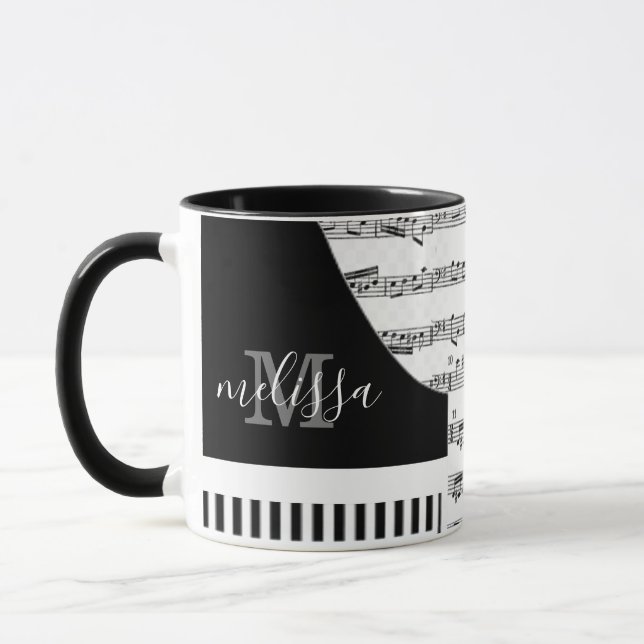Customizable Piano  Mug (Left)
