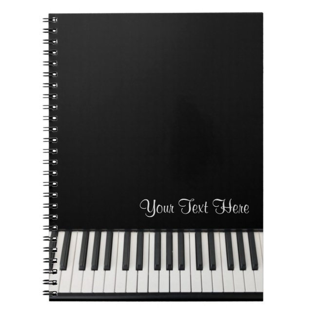 Customizable Piano Notebook (Front)