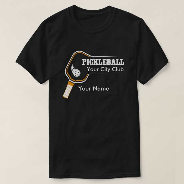 Customizable Pickleball Blue Club B T-shirt (Design Front)