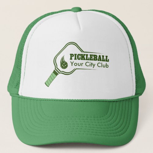 Customizable Pickleball Club Green Trucker Hat