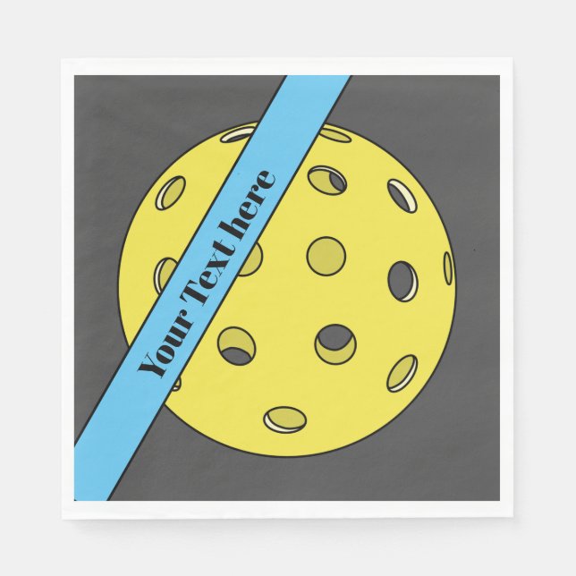 Customizable Pickleball Paper Napkins (Front)