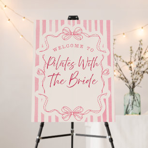 Customizable Pilates Bachelorette Party Sign