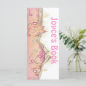 Customizable Pink Butterfly Bookmark Book Mark (Standing Front)