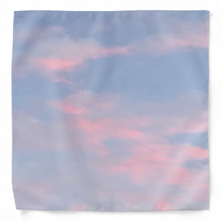 Customizable Pink Clouds Bandana