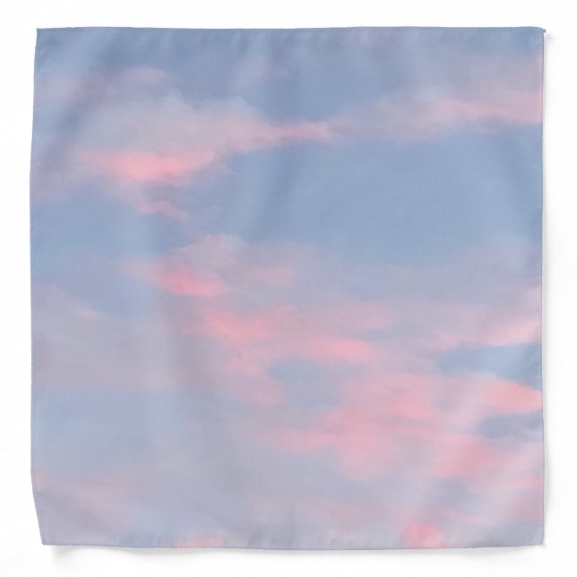 Customizable Pink Clouds Bandana (Front)