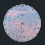 Customizable Pink Clouds Dart Board<br><div class="desc">Customizable Pink Clouds Dart Board</div>