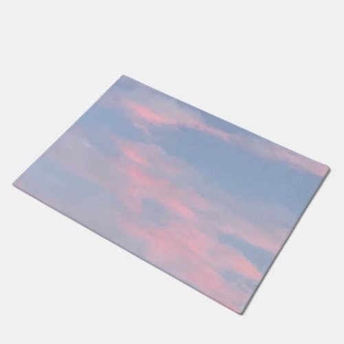 Customizable Pink Clouds Doormat