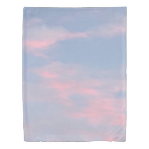 Customizable Pink Clouds Duvet Cover