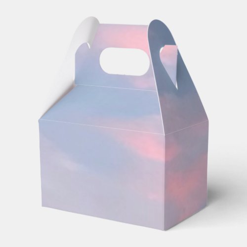 Customizable Pink Clouds Favor Boxes