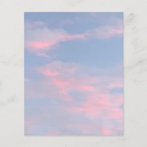 Customizable Pink Clouds Flyer