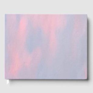 Customizable Pink Clouds Guest Book