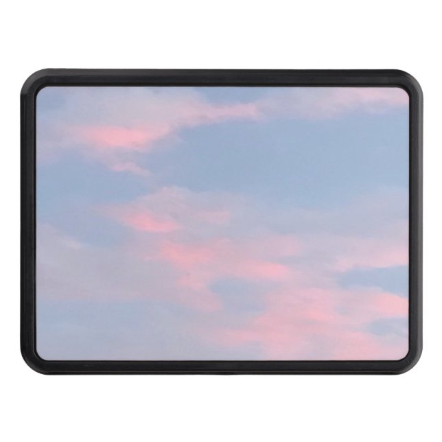 Customizable Pink Clouds Hitch Cover (Front)