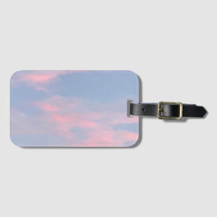 Customizable Pink Clouds Luggage Tag