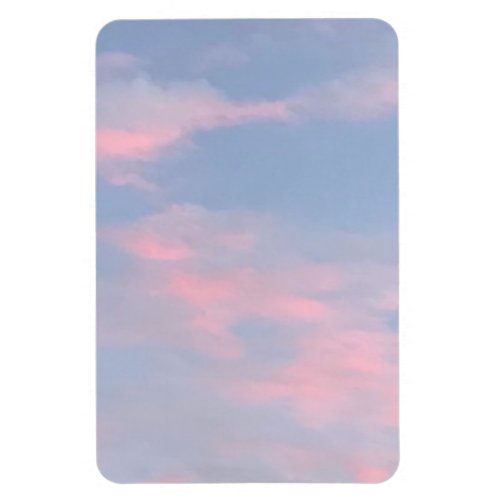 Customizable Pink Clouds Magnet