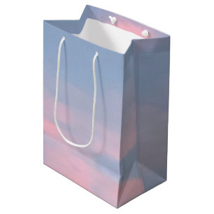 Customizable Pink Clouds Medium Gift Bag