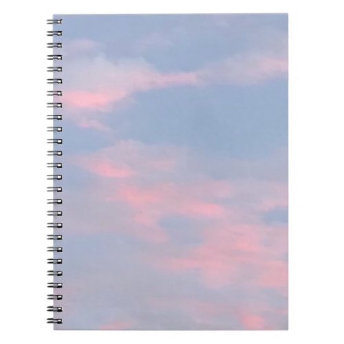 Customizable Pink Clouds Notebook