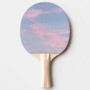 Customizable Pink Clouds Ping Pong Paddle