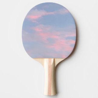 Customizable Pink Clouds Ping Pong Paddle