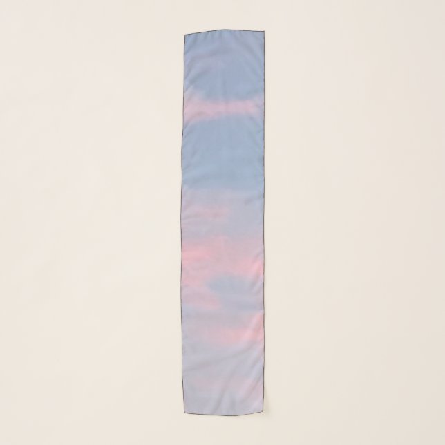Customizable Pink Clouds Scarf (Front)