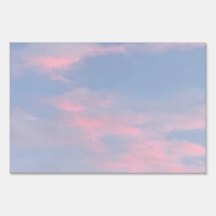 Customizable Pink Clouds Sign