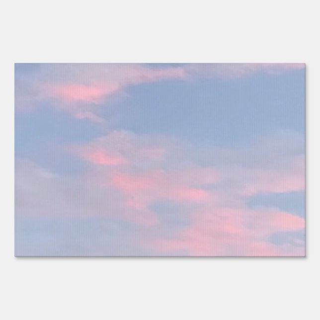 Customizable Pink Clouds Sign (Front)