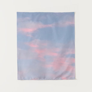 Customizable Pink Clouds Tapestry