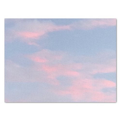 Customizable Pink Clouds Tissue Paper
