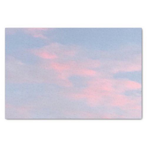 Customizable Pink Clouds Tissue Paper