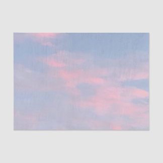 Customizable Pink Clouds Tissue Paper