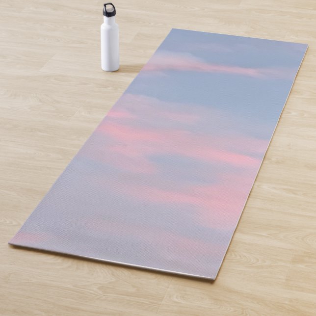 Customizable Pink Clouds Yoga Mat (In Situ)