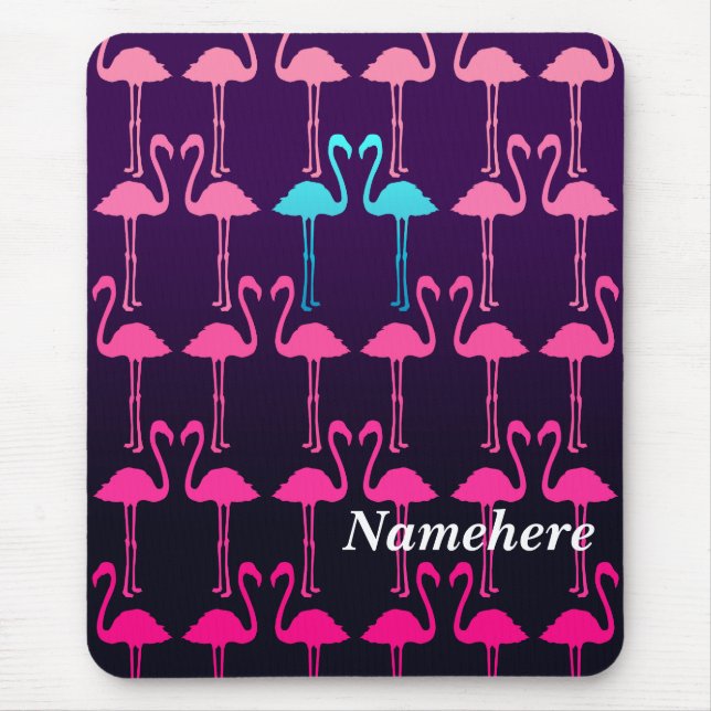 Customizable: Pink flamingo Mouse Pad (Front)