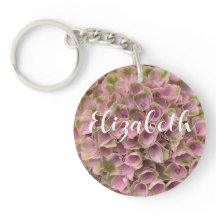 Customizable Pink & Pale Green Floral Hydrangea