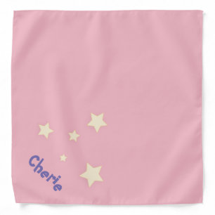 Customizable Pink Pet Bandana for Dogs