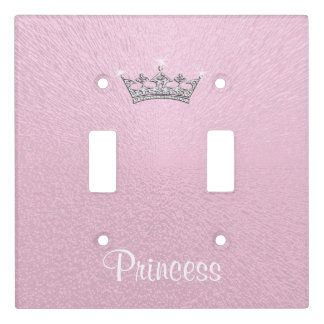Customizable Pink Princess Light Switch Covers
