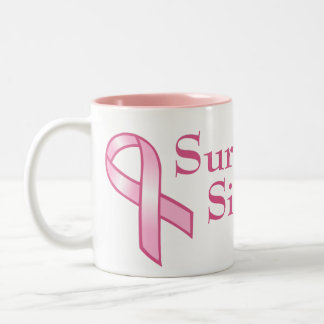 Customizable Pink Ribbon Mug