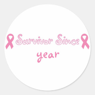 Customizable Pink Ribbon Sticker