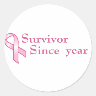 Customizable Pink Ribbon Sticker