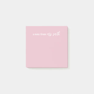 Customizable Pink Sticky Note