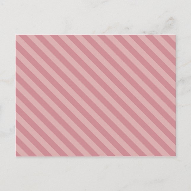 Customizable Pink Stripes Postcard (Front)