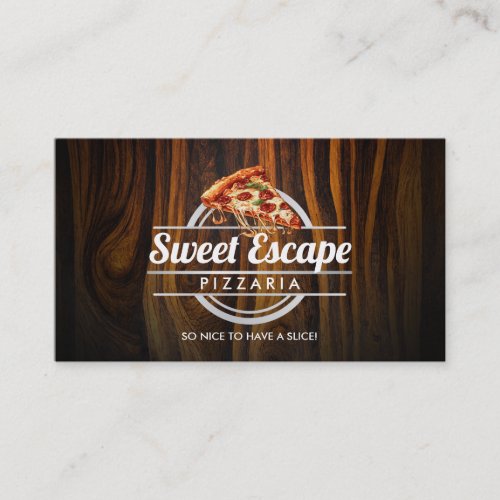 Customizable Pizza business cards