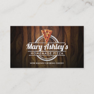 Customizable Pizza business cards