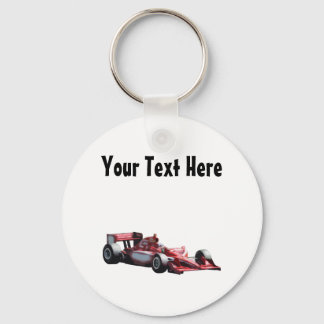 Customizable Plain Race Car Keychain