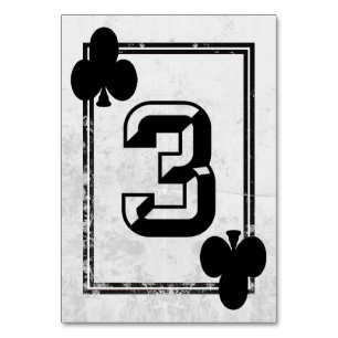 Customizable Playing Card Table Numbers (No.3)